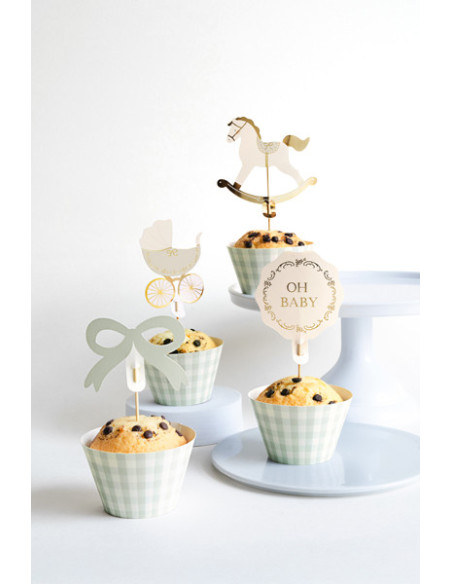 Zestaw do muffinek Oh Baby, mix (1 op. / 6 szt.)