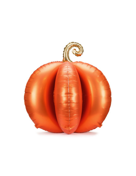 Stojący balon foliowy Dynia 3D, 90x90 cm, pomarańczowy