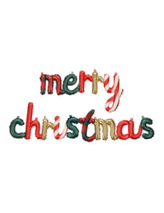 Balon foliowy Merry Christmas, 143 x 25 cm, mix
