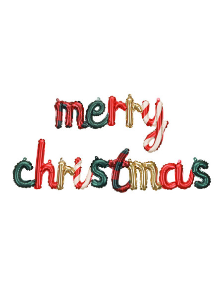 Balon foliowy Merry Christmas, 143 x 25 cm, mix