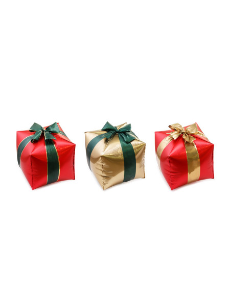 Balony foliowe Prezenty, 34 x 36 cm, mix (1 op. / 3 szt.)
