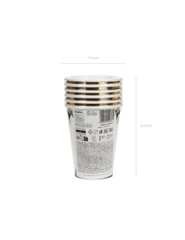 Kubeczki Pająk, mix, 400 ml (1 op. / 6 szt.)