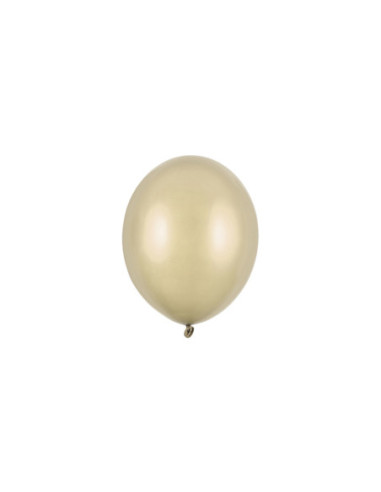 Balony Strong 12 cm, Metallic Cold Gold (1 op. / 100 szt.)
