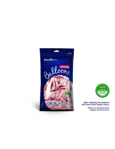 Balony Strong 12cm, Metallic Candy Pink (1 op. / 100 szt.)