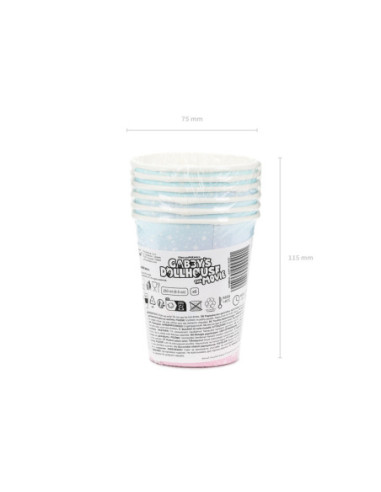 Kubeczki Koci Domek Gabi, mix, 250 ml (1 op. / 6 szt.)
