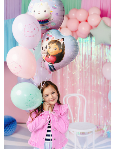 Balony Strong 27 cm, Koci Domek Gabi, mix (1 op. / 6 szt.)