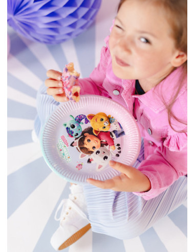 Talerzyki Koci Domek Gabi, mix, 23 cm (1 op. / 6 szt.)