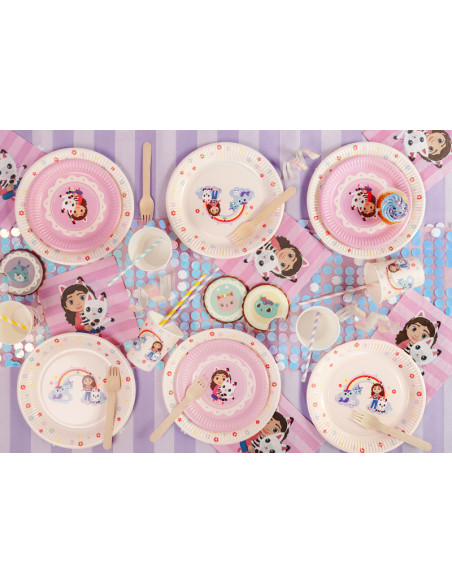 Talerzyki Koci Domek Gabi, mix, 23 cm (1 op. / 6 szt.)