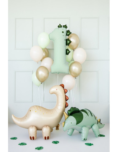 Balon foliowy Cyfra ''1'' Dinozaur, 92cm, mix