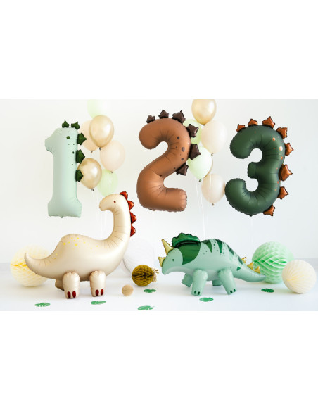 Balon foliowy Cyfra ''1'' Dinozaur, 92cm, mix