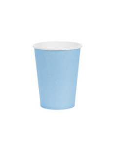 Kubeczki papierowe, jasny niebieski, 250ml (1 op. / 6 szt.)