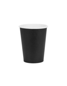 Kubeczki papierowe, czarny, 250ml (1 op. / 6 szt.)