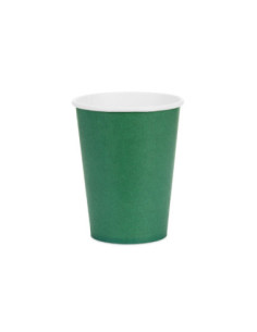 Kubeczki papierowe, ciemny zielony, 250ml (1 op. / 6 szt.)