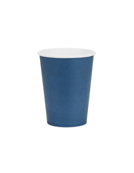 Kubeczki papierowe, granatowy, 250ml (1 op. / 6 szt.)