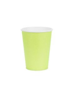 Kubeczki papierowe, jasny zielony, 250ml (1 op. / 6 szt.)