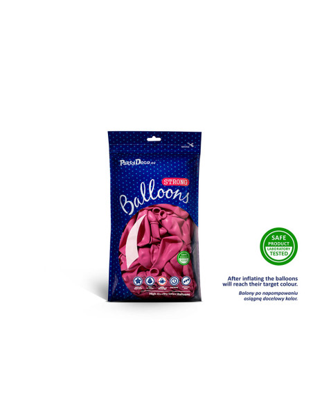 Balony Strong 12cm, Pastel Hot Pink (1 op. / 100 szt.)