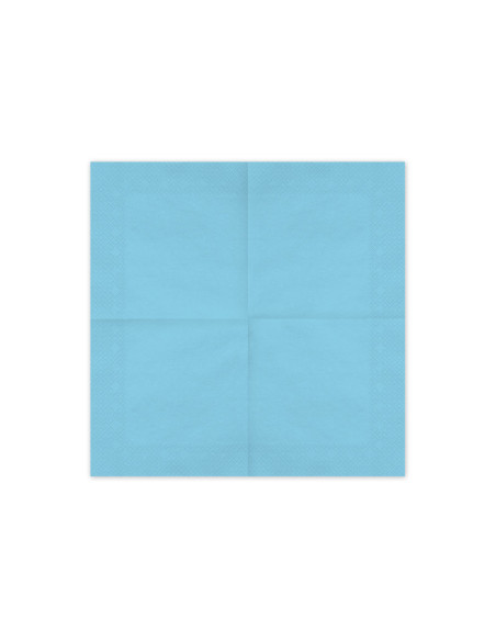 Serwetki papierowe, jasny niebieski, 33x33cm (1 op. / 20 szt.)