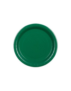 Talerzyki papierowe, ciemny zielony, 23cm (1 op. / 6 szt.)