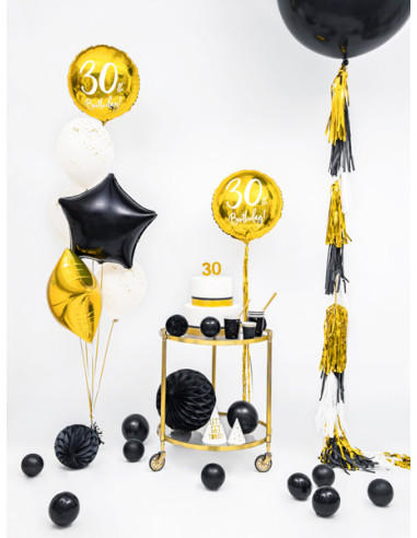 Balony Strong 12cm, Pastel Black (1 op. / 100 szt.)