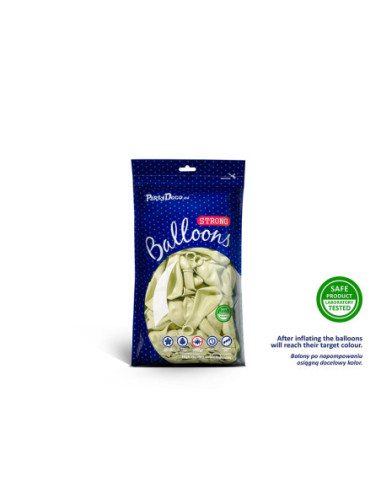 Balony Strong 12cm, Pastel Light Cream (1 op. / 100 szt.)