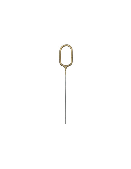Zimne ognie Cyfra 0, złoty, 15cm