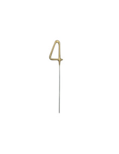 Zimne ognie Cyfra 4, złoty, 15cm