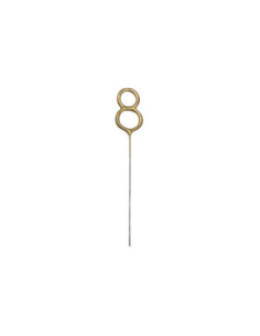 Zimne ognie Cyfra 8, złoty, 15cm