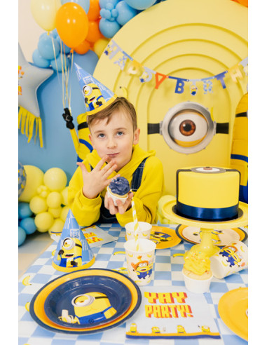 Czapeczki Minionki, 16 cm, mix (1 op. / 6 szt.)