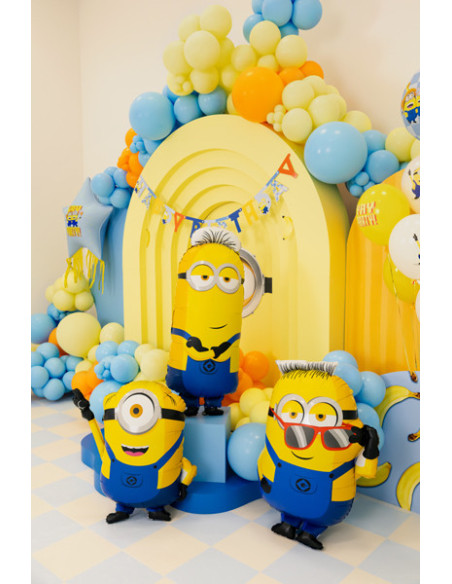 Balon foliowy Minionek Tim, 40x100 cm, mix