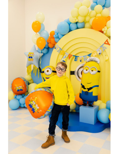 Balon foliowy Piłka w Minionki, 75 cm, mix