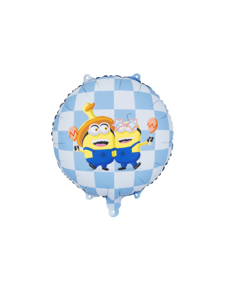 Balon foliowy pastylka Minionki, 35x35 cm, mix