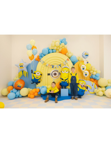 Balon foliowy pastylka Minionki, 35x35 cm, mix