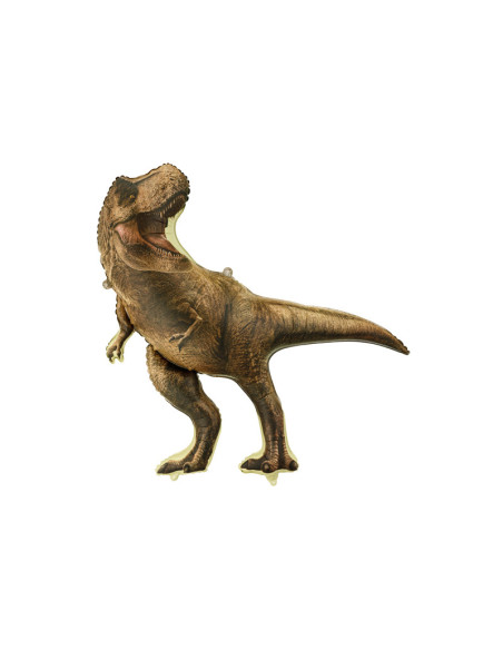 Balon foliowy Jurassic World T-Rex, 92x98 cm, brązowy
