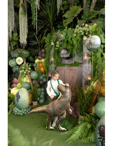 Balon foliowy Jurassic World T-Rex, 92x98 cm, brązowy