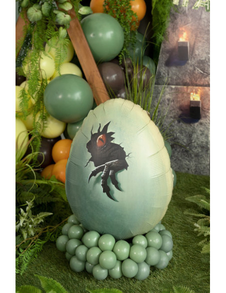 Balon foliowy Jurassic World Jajo Dinozaura, 48x64 cm, mix