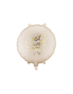 Balon foliowy pastylka ''Get Well Soon'', 35x35 cm, mix