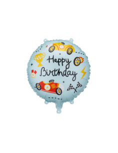 Balon foliowy pastylka Happy Birthday, 35x35 cm, mix