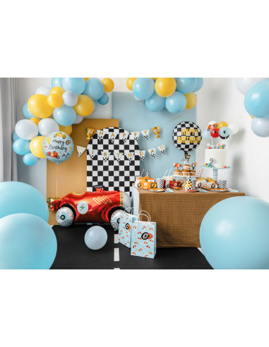 Balon foliowy pastylka Happy Birthday, 35x35 cm, mix
