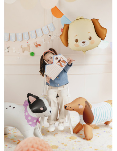Balon foliowy Piesek, 63x48,5 cm, mix