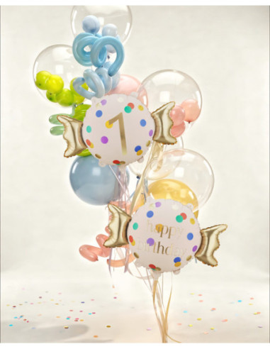 Balon foliowy Cukierek ''1'', 61x37 cm, mix