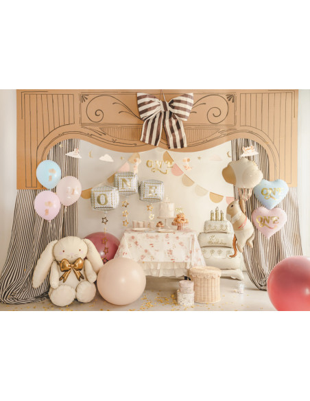 Balony foliowe kostki ''One'', 34 x 36 cm, mix (1 op. / 3 szt.)