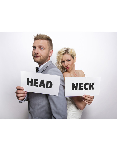 Tabliczki tekturowe Head & Neck (1 op. / 2 szt.)