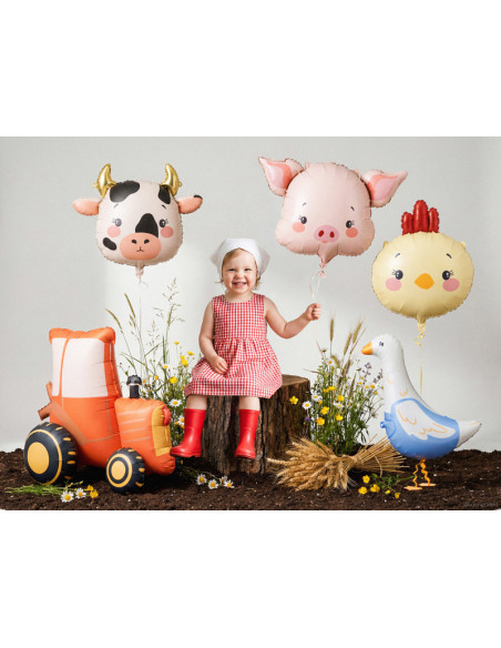 Stojący balon foliowy Traktor, 72x63.5 cm, mix