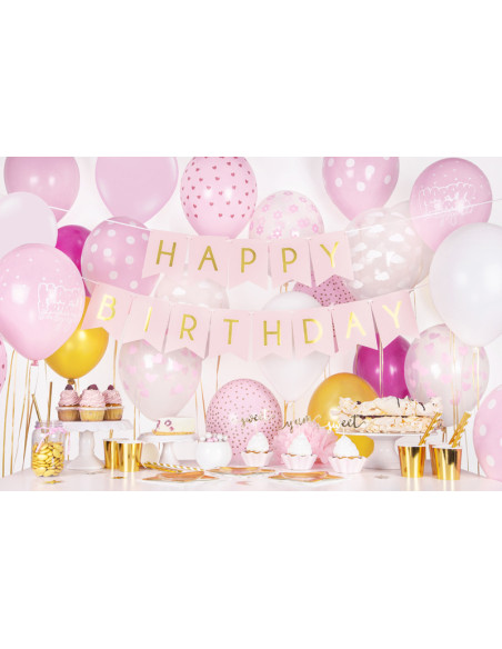 Balony 30cm, Chmurki, Crystal Clear (1 op. / 50 szt.)
