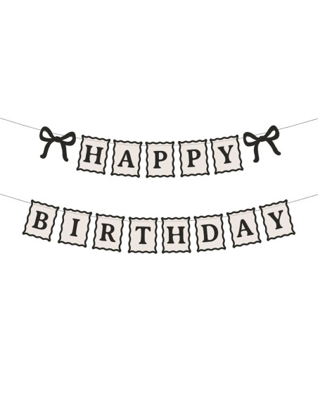 Baner Happy Birthday Kokardki, 100 cm, mix