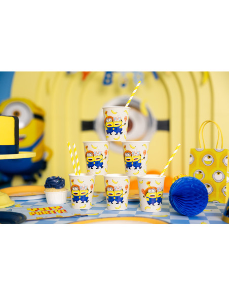 Kubeczki Minionki, 250 ml, mix (1 op. / 6 szt.)