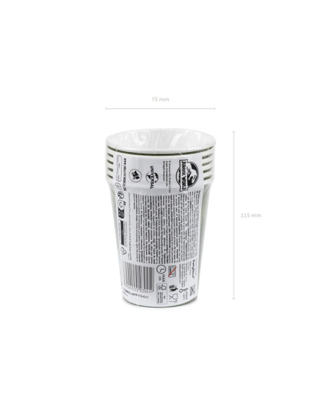 Kubeczki Jurassic World, 250 ml, mix (1 op. / 6 szt.)