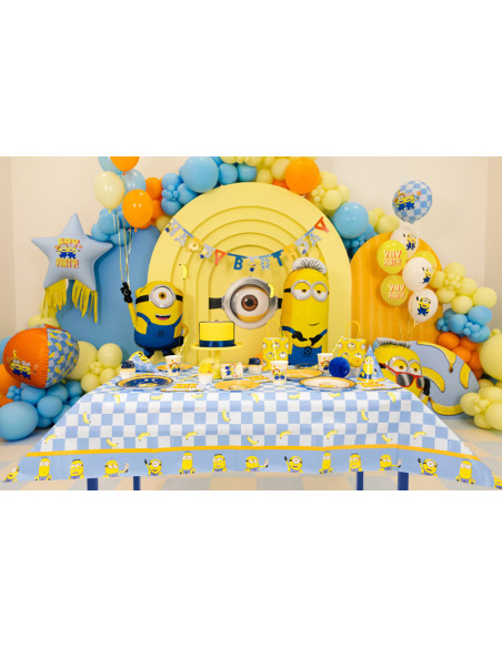 Obrus papierowy Minionki, 180 x 120 cm, mix