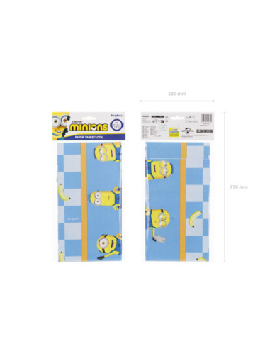 Obrus papierowy Minionki, 180 x 120 cm, mix