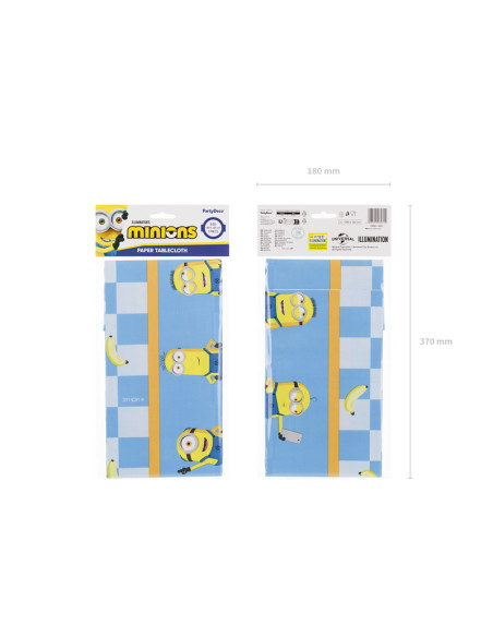 Obrus papierowy Minionki, 180 x 120 cm, mix